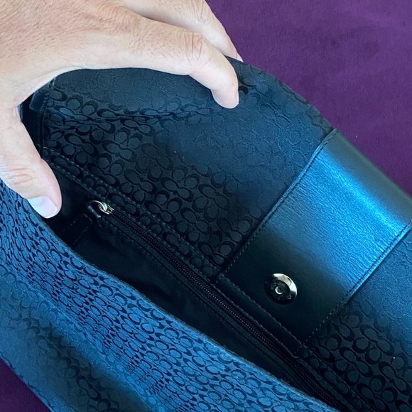 Hudson Signature Commuter Large F0785-f77004 Black/Black Canvas and Leather - Picture 7 of 11